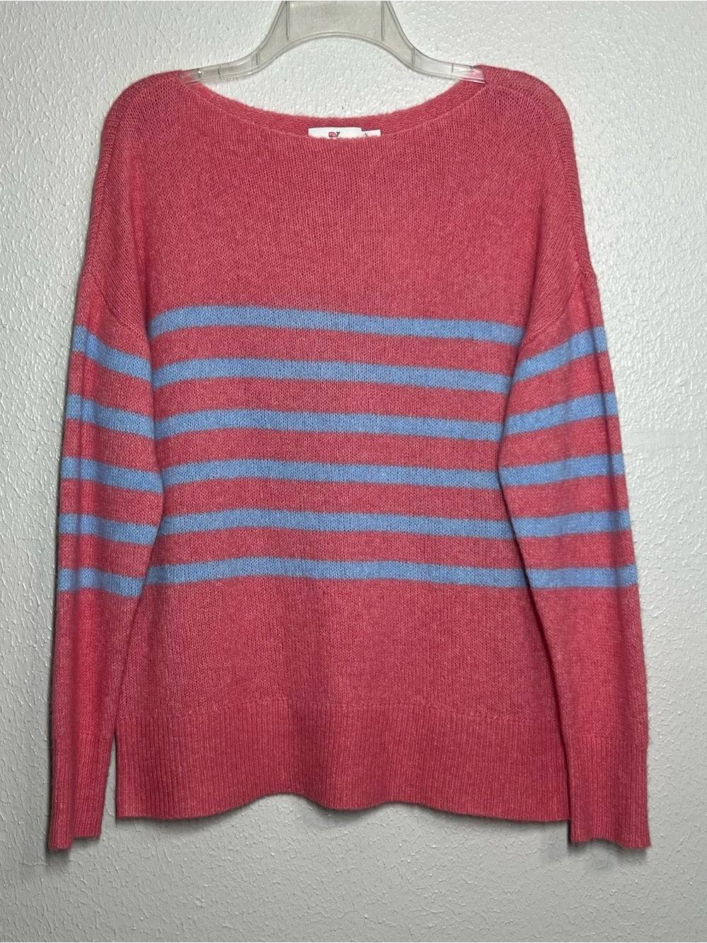 Vineyard Vines Sweater Womens Size Small Pink Blue Alpaca Blend Knit Preppy